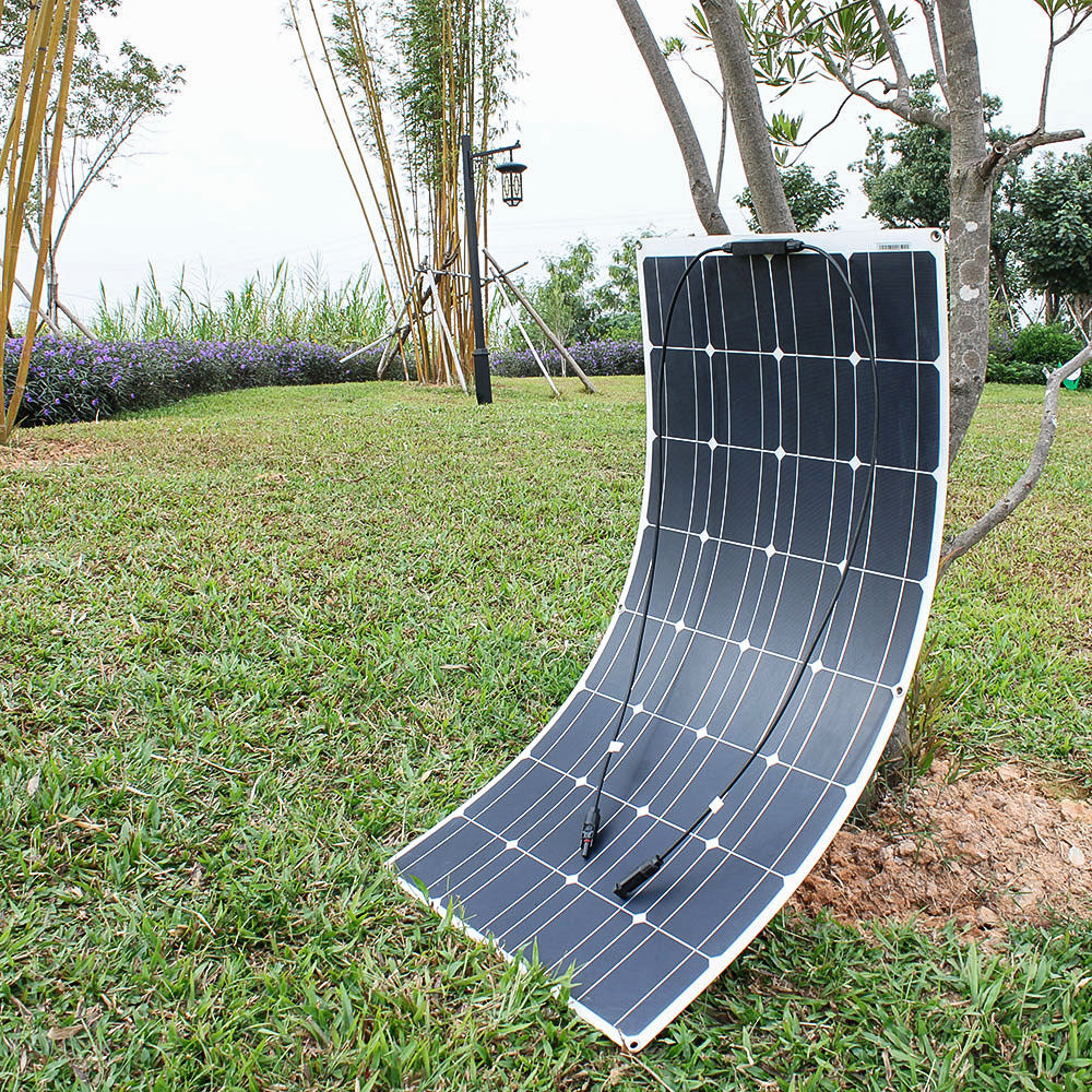 Solar Panels 400 Watts Flexible Waterproof Monocrystalline Solar Cell Panel Kit for Camping Home Car Off Grid 12Volt System