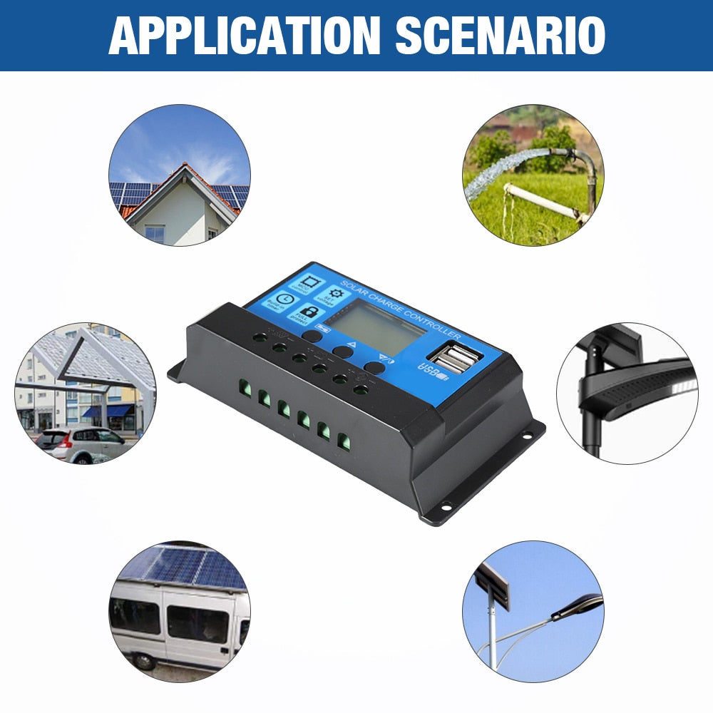 PowMr PWM 60A 50A 40A 30A 20A 10A Solar Charge Laderegler