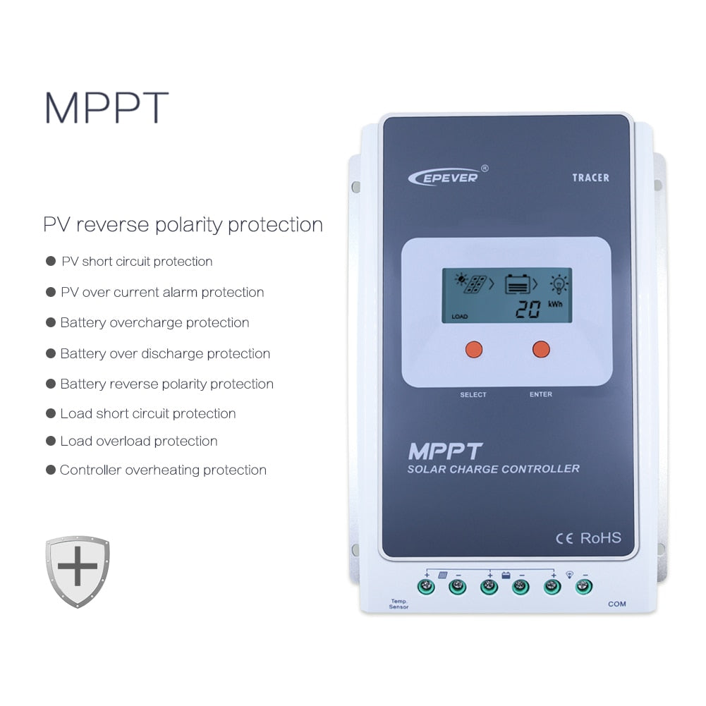 EPEVER Tracer Series MPPT 40A 30A 20A 10A Solar Laderegler