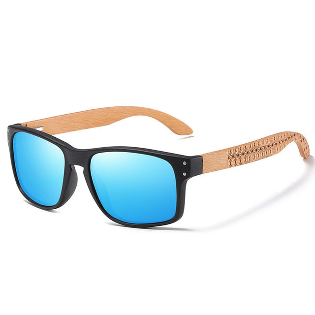 Stylische Holz Sonnenbrille