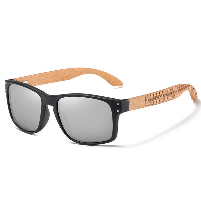 Stylische Holz Sonnenbrille