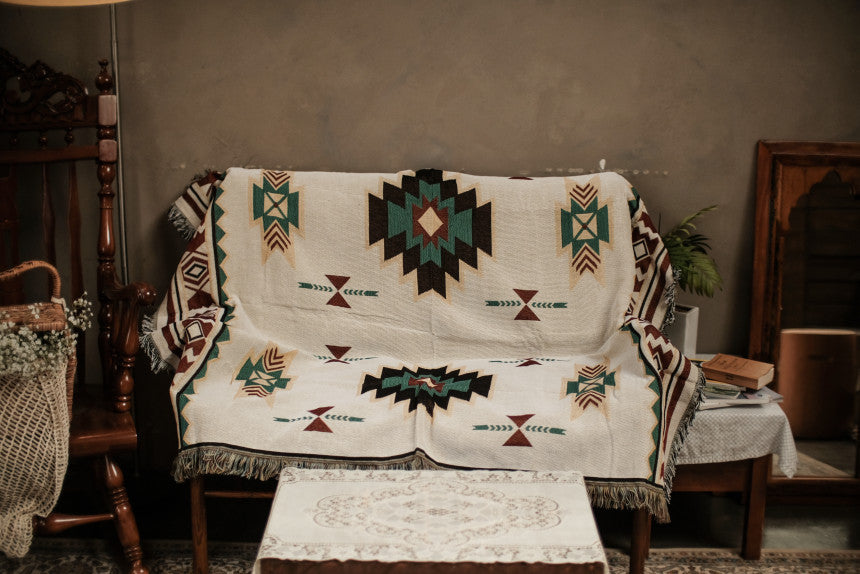 Picknick Freizeit Decke Stoff Boho Stil