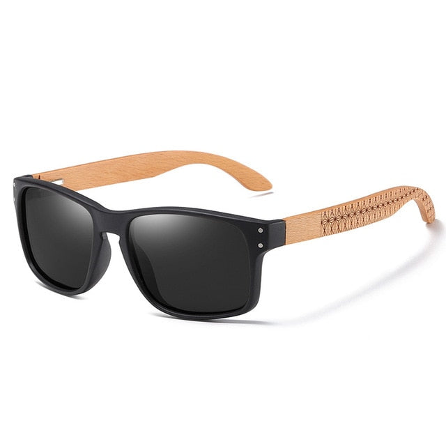 Stylische Holz Sonnenbrille
