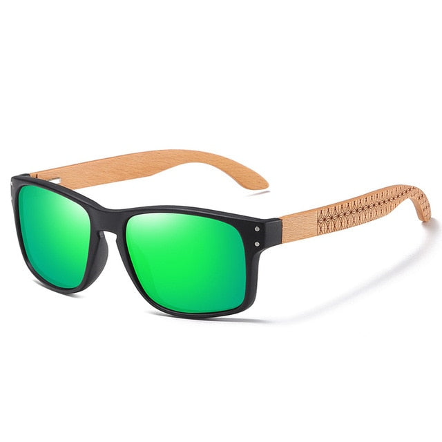 Stylische Holz Sonnenbrille
