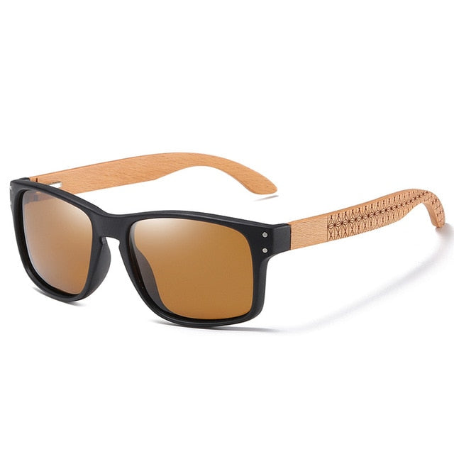 Stylische Holz Sonnenbrille