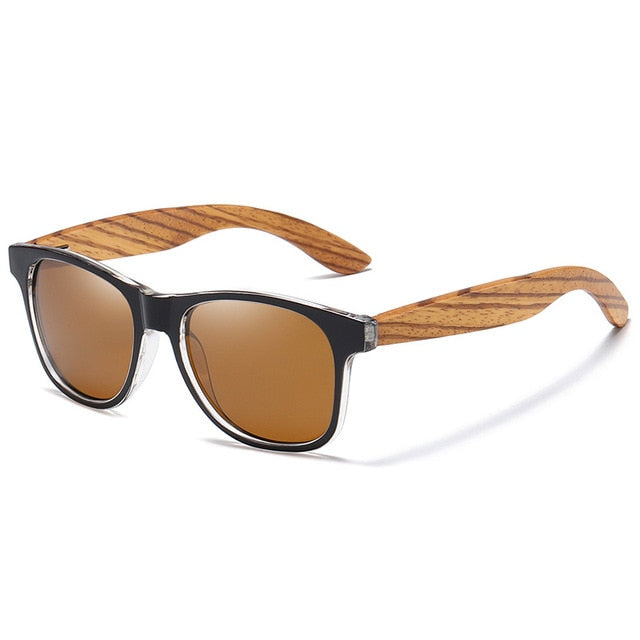 Stylische Holz Sonnenbrille
