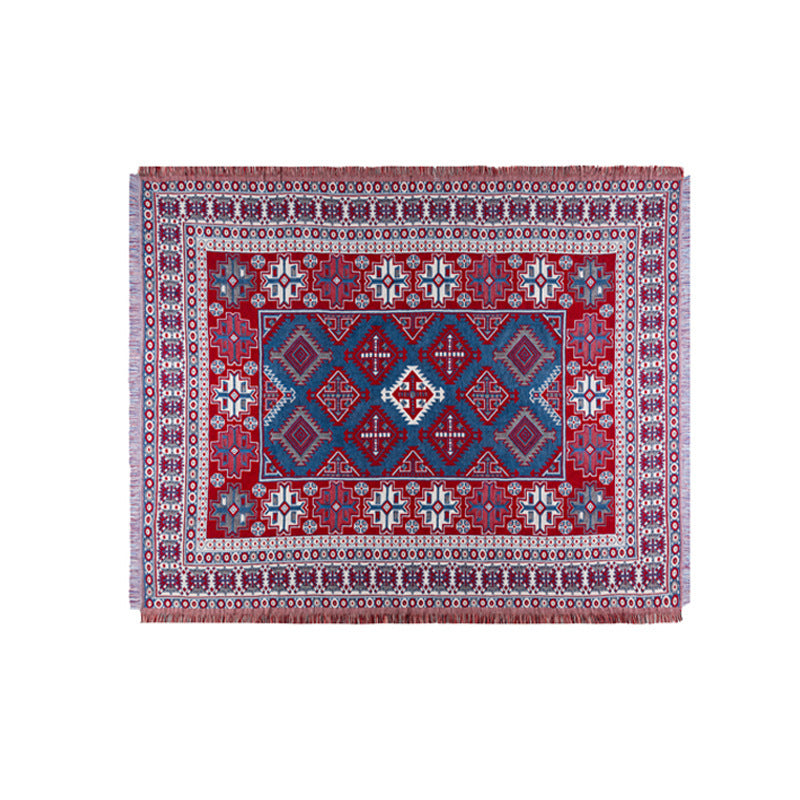 Anti-Slip Fabric Ethnic Line Blanket Boho