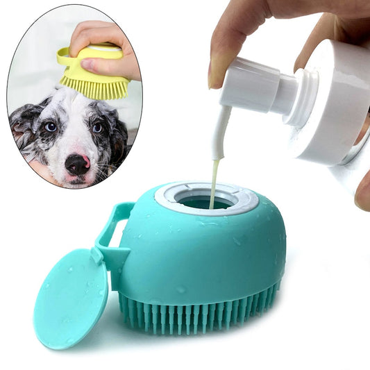 Silikon Massagebürste für Hunde