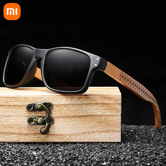 Stylische Holz Sonnenbrille